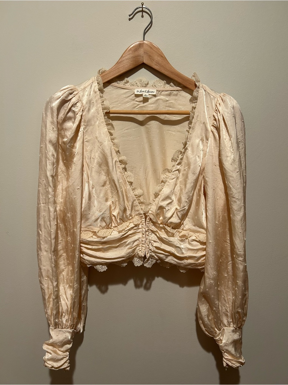 For Love & Lemons Satin Blouse